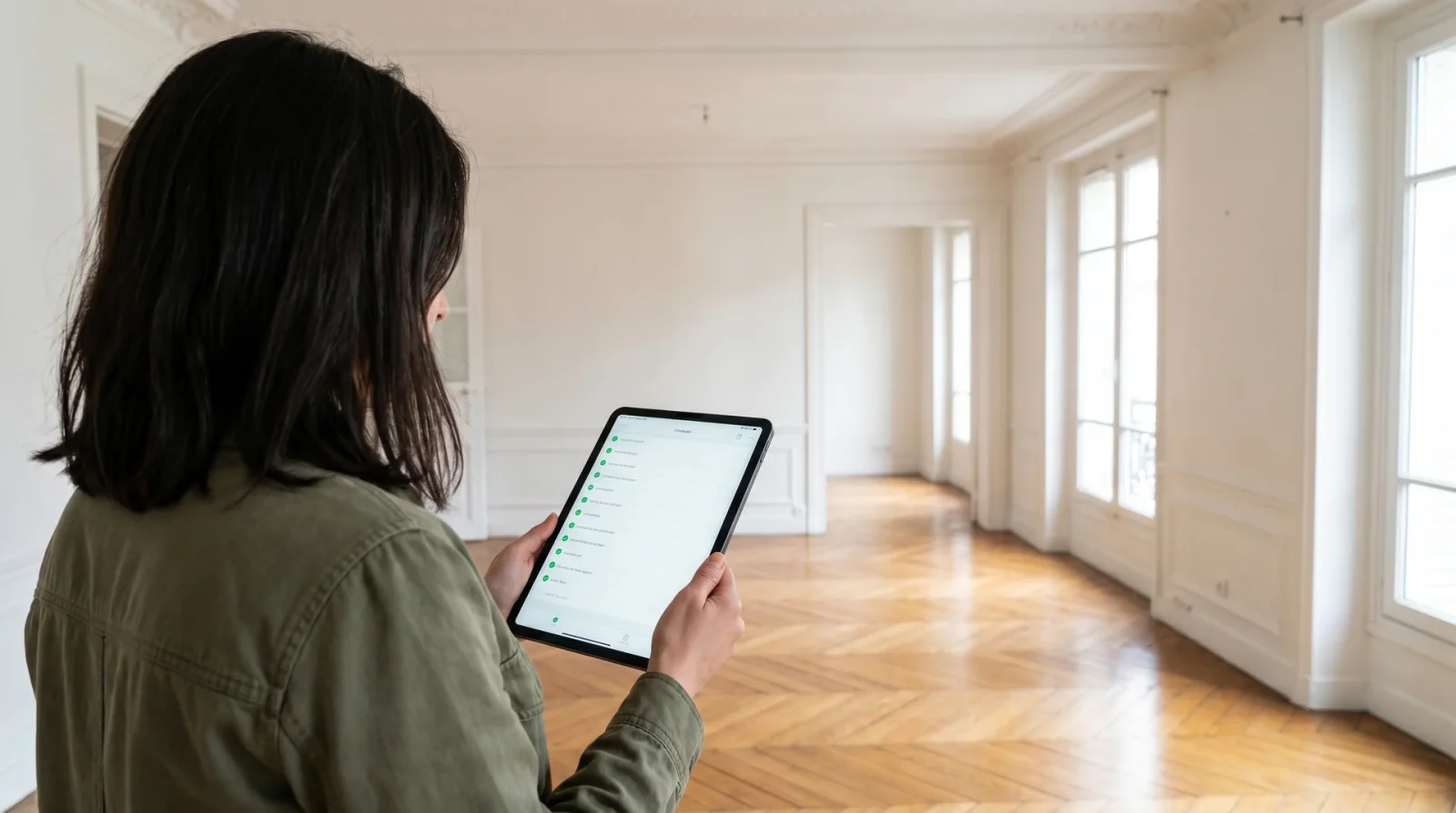 Visite d'un appartement à Paris