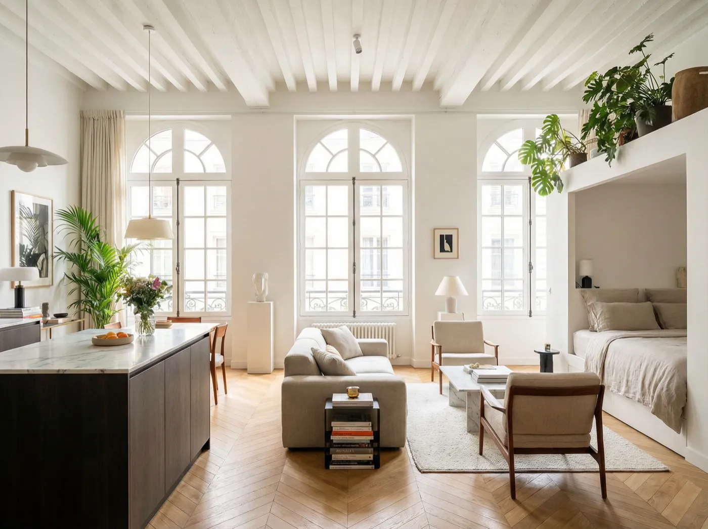 Salon d'un appartement parisien