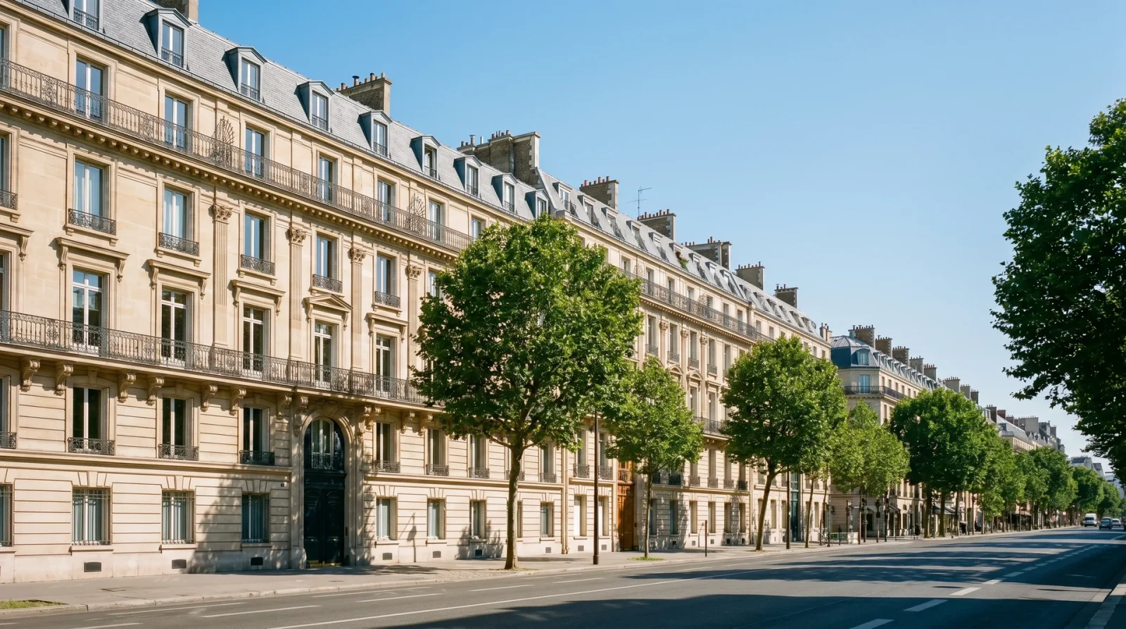 Bâtiments haussmanniens à Paris