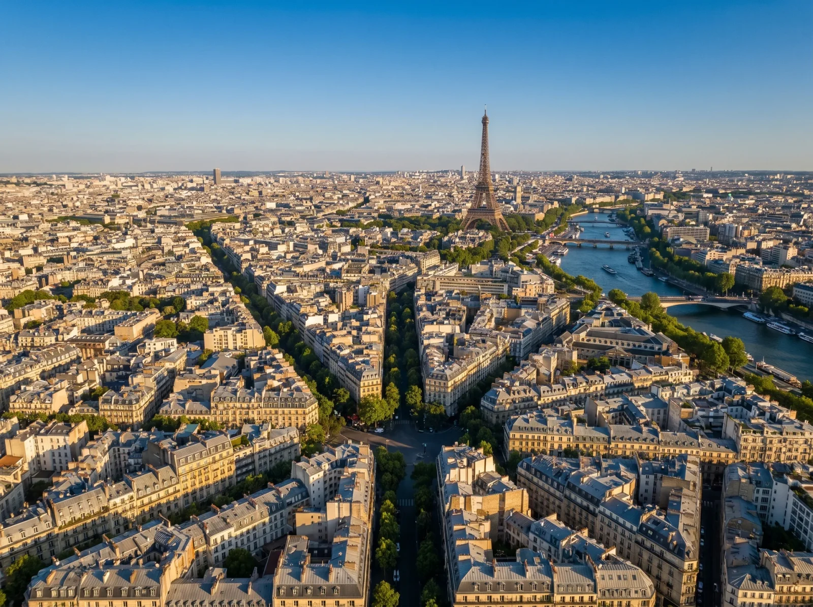 Vue aérienne de Paris