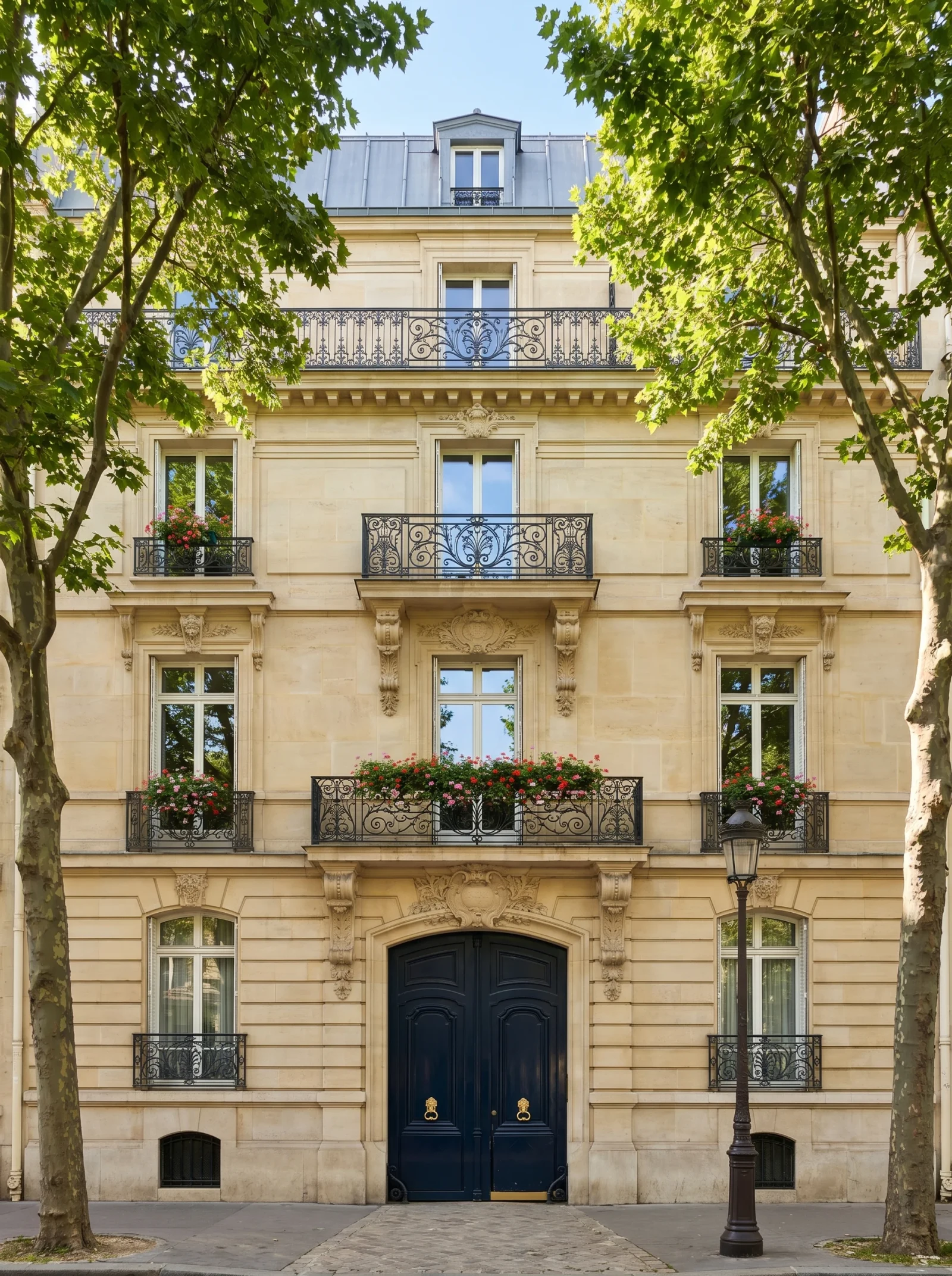 Immeuble haussmannien à Paris